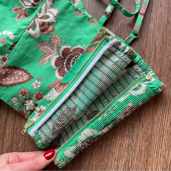 Cara Cara Maidstone Top Jacobean Mint Poplin Cotton XS - Picture 11 of 16